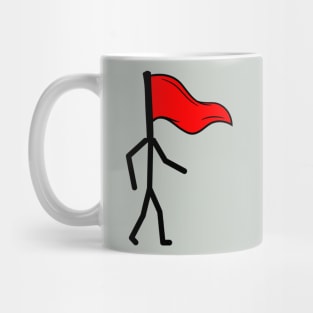 Walking Red Flag Mug